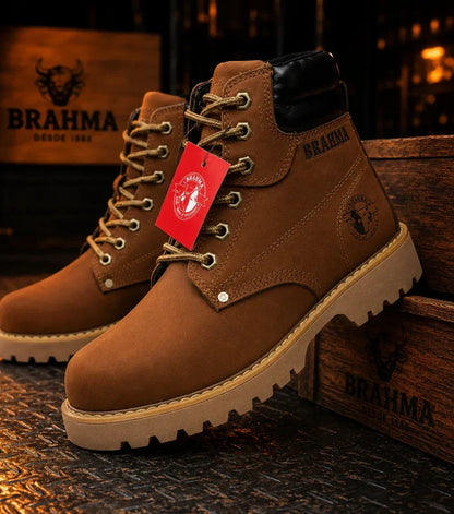 Bota brahma cuero